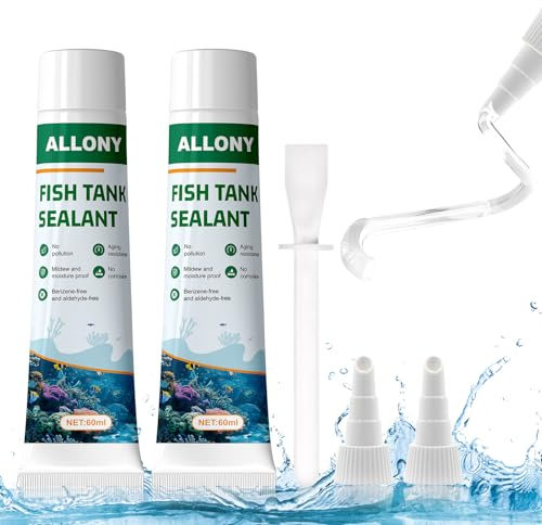 Allony Aquarium Sealant - Waterproof Adhesive for Fish Tanks, Glass Cabinets, Underwater Landscaping