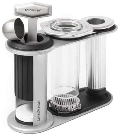 AeroPress Stainless Steel Organizer Stand, Organizing Caddy & Accessories Station with Storage Rack for Filters, Holder Fits Premium, Clear & Original Coffee Maker