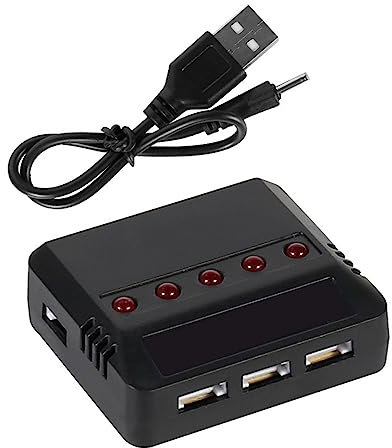 MEAKTSMI Batterie 3 7 V MAh 5 In 1 USB Ladegerät Kabel Set Für SYMA X5C X5A Fernbedienung Hubschrauber Ladegerät