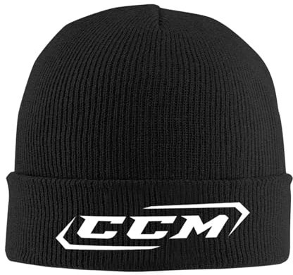 Herren Bean Hat für Winter Wärme CCM Canada Logo Eishockey Strickmütze Mützen Wintermützen Warme Acryl Hip-Hop Caps für Männer Frauen Geschenk Geschenk