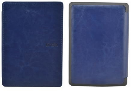 RUIPOCX Hüllen kompatibel mit Kindle 4./5. Generation Modellnummer D01100 E-Book-Reader 6'' 2011 und 2012 Lederhülle(Dark Blue)