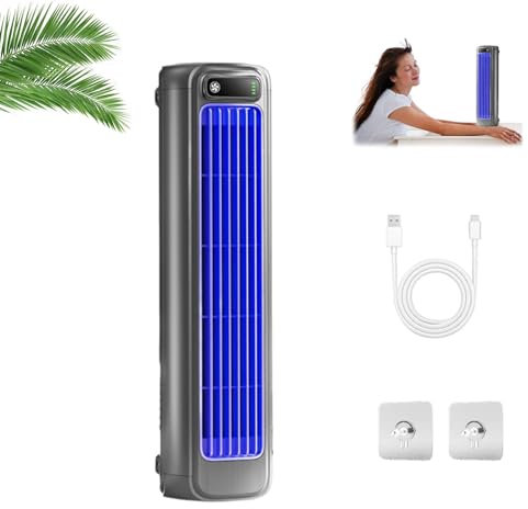Brizaac aire acondicionado, solymall ace enfriador, migilife ace enfriador, mini aire acondicionado portatil, enfriador de aire portátil, silencioso, 3 velocidades, refresca en verano (Gris)
