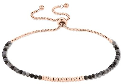 Tamaris Armband für Damen mit Zugbandverschluss, Beads mit Stoffarmband I wasserfest I Armschmuck für Damen