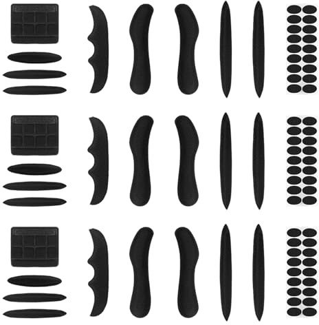 81 Piezas Almohadillas de Espuma para Casco, Almohadillas Casco Bicicleta Repuesto de Acolchado para Cascos de Motocicleta Almohadilla Transpirables Almohadilla de Reemplazo para Protección Cabeza