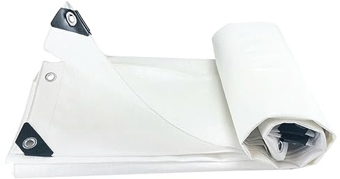 ROMISBABA Lona Alquitranada 3x2m Color Claro Borde Termosellado, Tela Solar para Exteriores Resistente Lluvia, Funda Protectora para Coche y Camión, Uso Duradero y Reutilizable