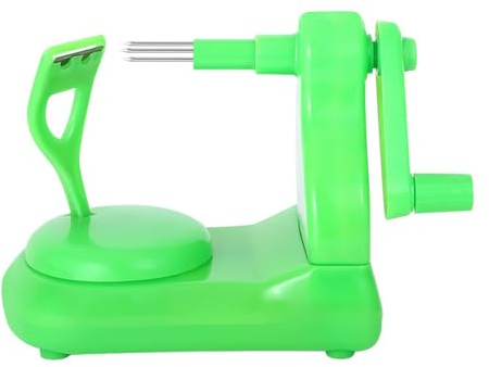Pelador de frutas de manivela – Herramienta de cocina giratoria manual, pelador de zanahoria multifuncional, pelador de pera para pepinos, naranjas, patatas, peladores de verduras duraderos, accesorio