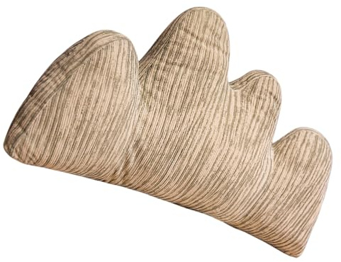 Xuancai Almohada de terciopelo para respaldo, cojines de felpa suave para sofá, cama, silla, abrazos, almohada de apoyo lumbar para el hogar