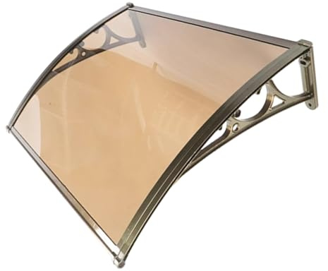 60x100cm, 80x120cm, con Soporte De Aleación Aluminio, Toldo Exterior For Ventana, Cubierta Policarbonato Resistente, For Alféizar(50x80cm/19.6x31.4in)