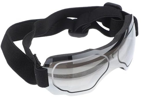 KOMBIUDA Hundebrille UV Schutz Winddichte Schutzbrille für Kleine Hunde mit Verstellbarem Riemen für Autofahrten und Outdoor Aktivitäten