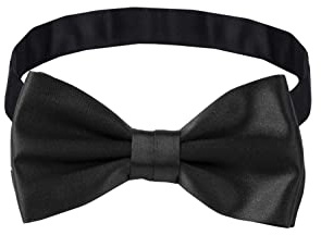 Remo Sartori - Papillon in Seta Tinta Unita da Cerimonia, Cinturino Regolabile, Made In Italy, Uomo (Nero)