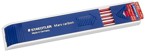 STAEDTLER Farb-Zeichenmine Mars Lumochrom, Farbe Karmin, 2 mm, für Fallminenstifte, 204-29 | HB-Minen für Minen- & Druckbleistift, Zirkelminen – nachfüllbar – Art.-Nr. 204-29