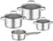 RÖSLE Batterie de Cuisine CHARM - 1 Cocotte, 1 Faitout, 1 Marmite et 1 Casserole de Qualité Supérieure en Acier Inoxydable 18/10 - Compatible Induction, Passe au Lave-Vaisselle