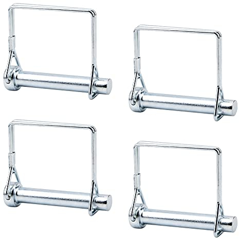 INCREWAY Lot de 4 goupilles de verrouillage carrées en acier au carbone 10mm pour piste de ferme (10 x 60 mm)