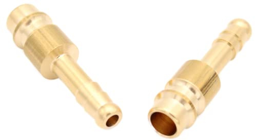 Druckluftkupplung Kupplungsdose Stecker Außengewinde Innengewinde NW 7,2 - G1/8, G1/4, G3/8, G1/2 (Stecker mit Schlauchtülle Ø 6mm (1/4))