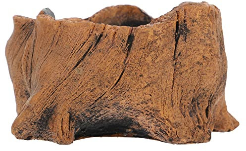 Gadpiparty Holzimitat Vintage-blumentopf Baumstamm-blumentopf Pflanzgefäß Für Sukkulenten Pflanzbehälter Für Bonsai Mikrolandschaft-Topf