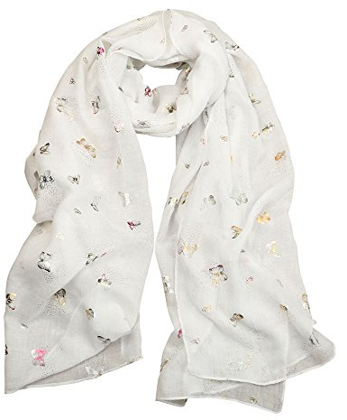 Dünner Eleganter Damen Schal - Sale Herbst Schultertuch Chiffontücher Mit Blumen Muster Loopschals Glitzer Baumwolle Wraps Langes Warmer Damenschal Sommer Wickel-Halsstuch Damen Sommer Schwarz