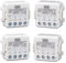 Anvek Smart WiFi interruptor, relé temporizador interruptor inteligente RF433MHz Switch,Mando a distancia para domótica módulo control, compatible con TUYA/Smart Life, Alexa, Echo (4)