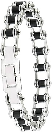 WRITWAA Pulsera Inoxidable Para Hombres Cadena Chunky De Motocicleta Joyería De Eslabones Para Papá y