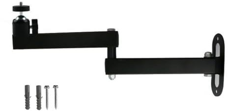 YUGSHNKFC Support mural pliable pour projecteur avec vis de 6,35 mm pour fixation au plafond et au mur