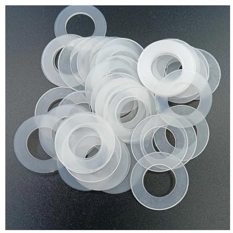 20 piezas arandela de nailon de plástico blanco, sellos espaciadores planos, junta de arandela, anillo M3 M3.5 M4 M5 M5.8 M6 M8 M10 M12 M14 M16 M18 M20(M16 x 28 x 1)