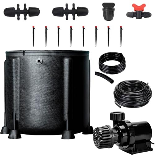 Bekasa Sistema de riego con depósito de 50 L, sistema automático, ajuste de volumen, autoriego para tiendas de campaña, plantas de interior y balcones