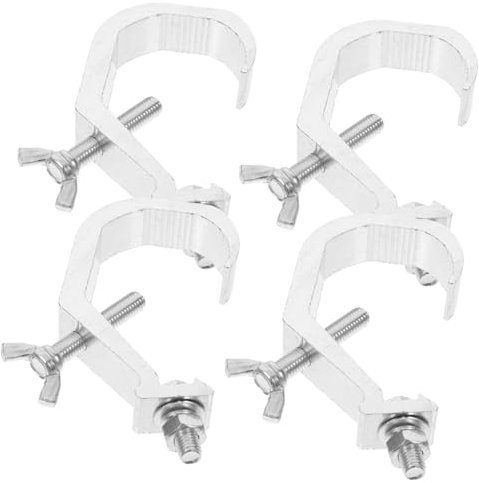 HEALEEP 4pcs Heavy Duty Truss Clamps for Stage Lighting Fixtures Light Clamp Hooks for Easy to Install Stage Lamp Accessories