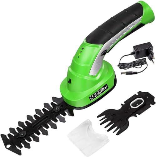 Tagliabordi, Tagliabordi, Tagliabordi a batteria 2 in 1 Tagliasiepi a batteria Tagliabordi Tosaerba Ricaricabile Giardino Potatura Attrezzi da giardino Buono per tagli puliti e veloci/con spina/1