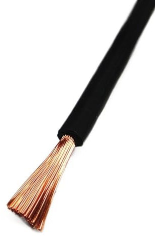 MRVAKDYDI Fil électrique en cuivre Flexible, Câble Souple Flexible de 10 mètres, Fils de Connexion domestiques, 0,75 mm² à 10 mm²(6mm2 Black)
