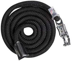 HKM Carlotta Strick mit Panikhaken, Schwarz, 180 cm