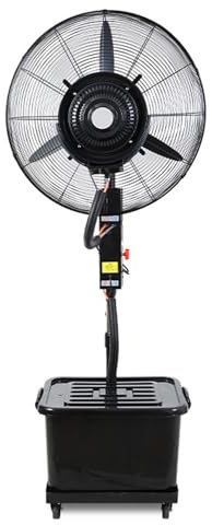 Nebulizador Terraza Ventilador Nebulizador 280W Ventilador de Pie con Tanque de Agua de Gran Capacidad de 42L for Patio Restaurante Exterior(650)
