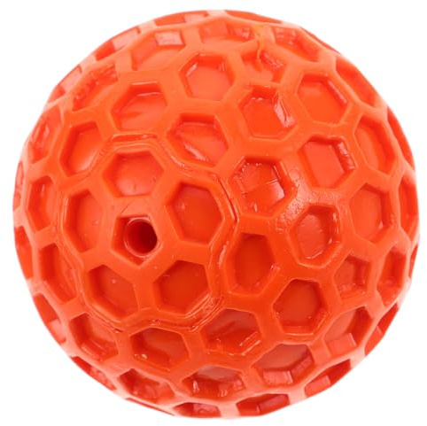 VERDANVERSE Pelota de Goma Chirriante para Perros Pequeños Resistente Mordeduras con Diseño de Panal Interactivo Fácil de Limpiar para Interior y Exterior Juguete Masticable para Cachorros