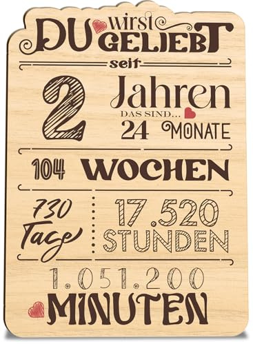Geschenk 2 Jahre Karte Du wirst 2 Geburtstag Holzkarte - Geburtstagskarte mit Umschlag - hochwertige Geburtstag-Geburtstagskarte für Kinder, schön gestalteter Gruß zum Ehrentag, Grußkarte zum