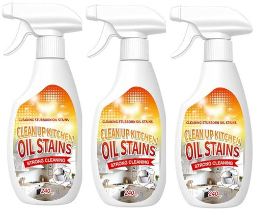 Desengrasante resistente – Nuevo detergente de aceite fuerte limpiador de limón, desengrasante multiusos para el hogar para limpiar manchas de aceite de cocina, removedor de manchas para estufa