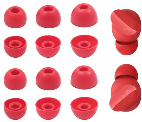 UOWGA Replacement Silicone Ear Tips for Beats Fit Pro/Studio Buds/Studio Buds+ Headphone,S/M/L 3 Sizes 6 Pairs Earbuds Eartips,Fit in The Charging Case,Earplug Ear Cap. (Red)