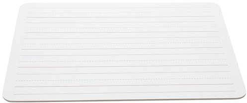 LALAFINA Petit Tableau Blanc Effaçable à Sec A4 Double Face avec Lignes et Surface Vierge Format Portable Apprentissage Écriture Anglaise École Maison Bloc-Notes Réutilisable Éducatif