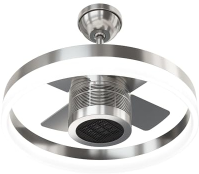 SKYX 2250-BN SkyFan and Turbo Heater 4 Blade 24in Plug and Play LED Fandelier with Heater