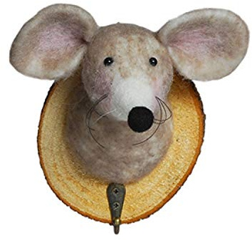 Baden Art. Code-1178220 Weihnachtshaken/Wintermaus, 6 Stück, Höhe 10 cm, Mehrfarbig