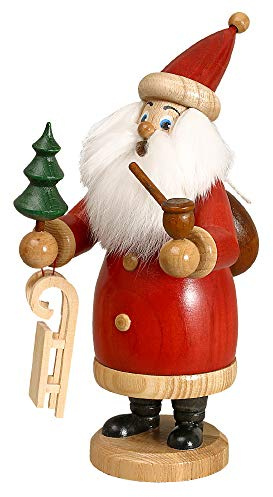 DWU Original Erzgebirgischer Räuchermann® Weihnachtsmann rot mit Geschenke #990/R