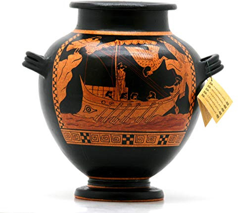 Odysseus & Sirens Stamnos Greca Antica Ceramica Vaso Ceramica Copia 480 BCE