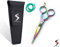 KATX Forbici Parrucchiere Professionali, Forbici Capelli con Rivestimento in Titanio per Taglio dei Capelli di Precisione, Forbici da Barbiere per Parrucchieri Domestico (Titanio Multicolore, 6,5)