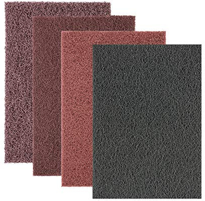 PFERD 44698001 POLINOX fleece-handpadset, 4 st. | 154 x 224 mm A100, A180, A280, SIC400 | för finslipning och finish