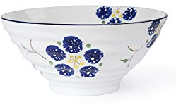 MANSIFANG Creative Japonaise en Céramique Accueil Grand Bol Anti-échaudage Bowl Glaçure Couleur Personnalité Se Battre Bowl Grand Ramen Bowl (Color : Blueberry)