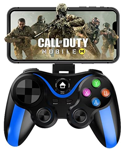 Manette de jeu mobile sans fil pour iOS iPhone et Android, Arvin Bluetooth Gamepad Joystick pour la plupart des jeux d'arcade, MFi, jeux en nuage, compatible avec iPhone, Samsung COD, Apex