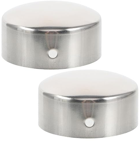 OSALADI 2Pcs 45Mm Handrail End Caps for Stair Railings Banister Ends Caps Metal Trim Covers for Outdoor and Indoor Staircase Decoration