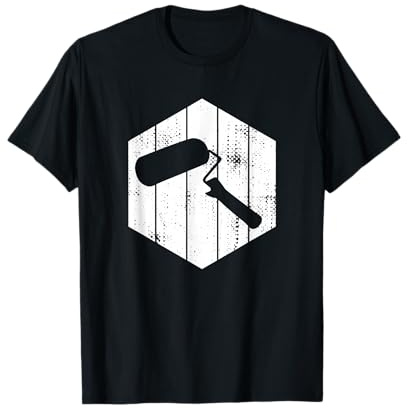 Rouleau de peinture Esquisse peintre en bâtiment T-Shirt