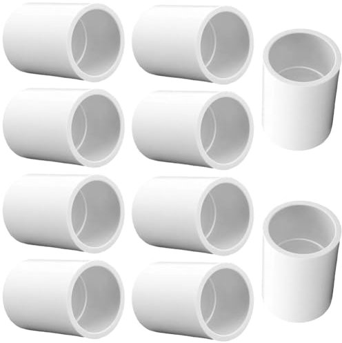 ANPTGHT Giunto in PVC da 3,8 cm, raccordi per tubi a 2 vie, per mobili, 40 prese, resistenti connettori antiscivolo in PVC per edilizia, mobili, serre, capannoni (confezione da 10)