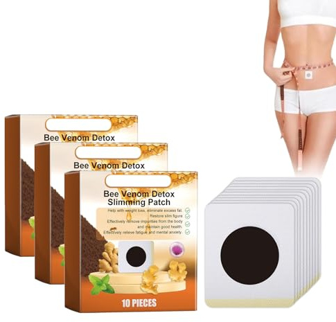 Cvreoz Bienengift Schlankheitspflaster, Bienengift Detox Schlankheitspflaster, Cvreoz Bienengift Lymphdrainage & Schlankheitspflaster (3Packs)