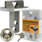PRODUDA Lucchetto per rimorchio, Agricoltura e Camion, Riflettente, con Occhiello da 40 mm Fino a 50 mm, in Acciaio Inox con Serratura Circolare