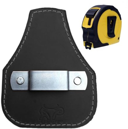 Tape Measure Holder - Low Profile Measuring Tape Clip | Tool Belt Clip For Drill Compatible With Driver | Clip- Tool Belt Drill Holder | Quick Response Drill Belt Clip