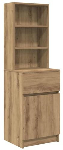vidaXL Nachttisch Artisan-Eiche 39x35x125 cm Holzwerkstoff